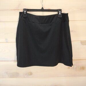 LouKeith Skort Womens XL Activewear Black Skirt w/ Built in Shorts Hidden Pocket